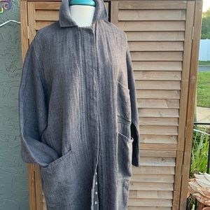 South Street Linen long herringbone jacket